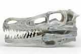 Carved Labradorite Dinosaur Skull - Roar! #218505-2